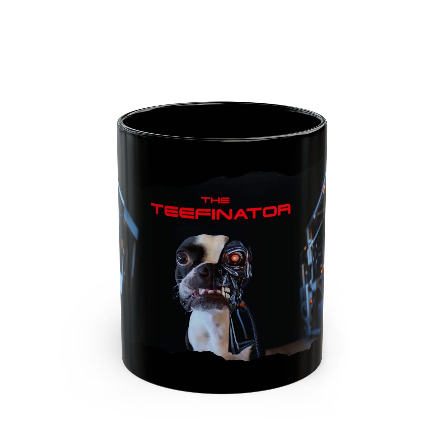 The Teefinator Coffee Mug: Morning Mission Fuel