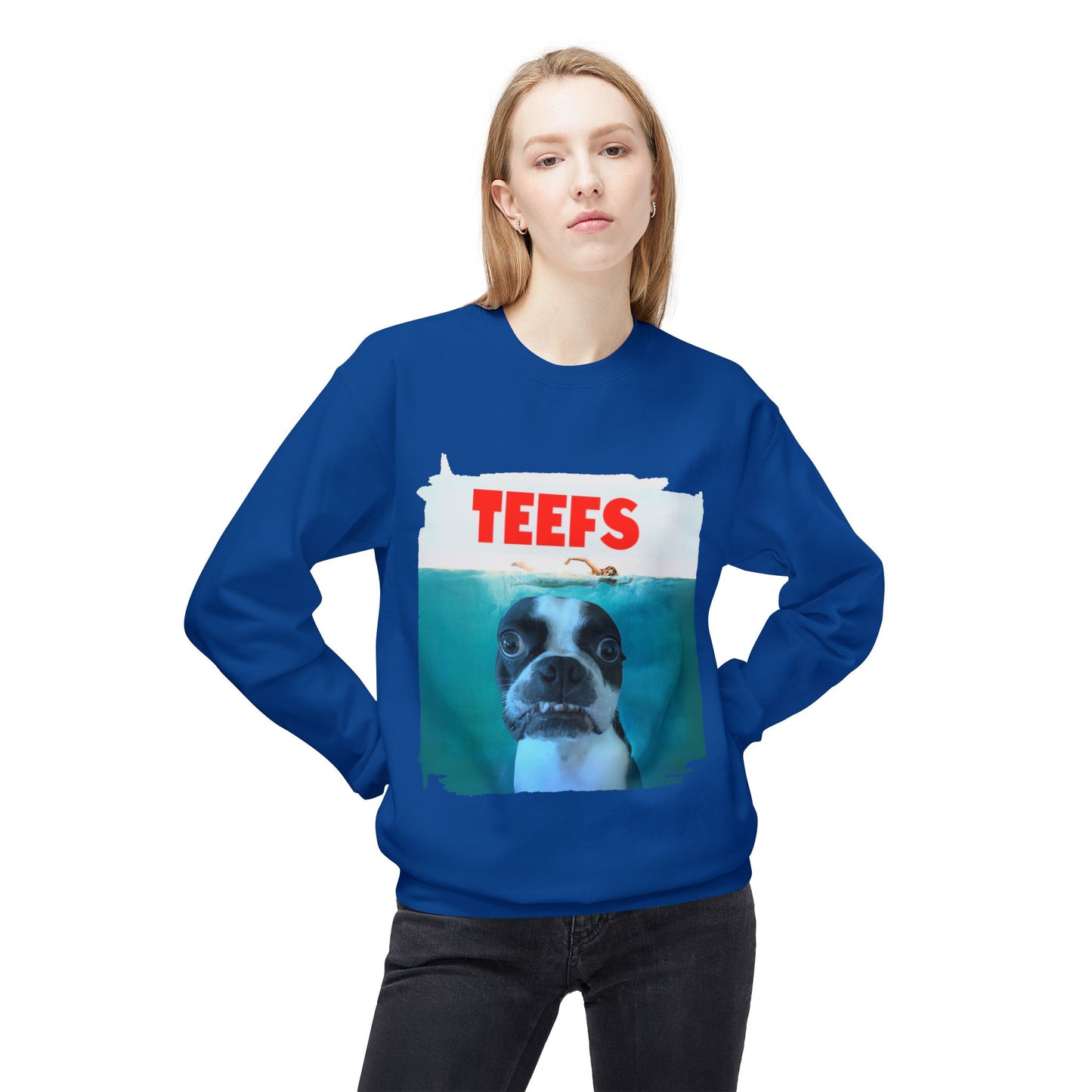 Teefs Crewneck Sweatshirt: Ocean Predator Comfort