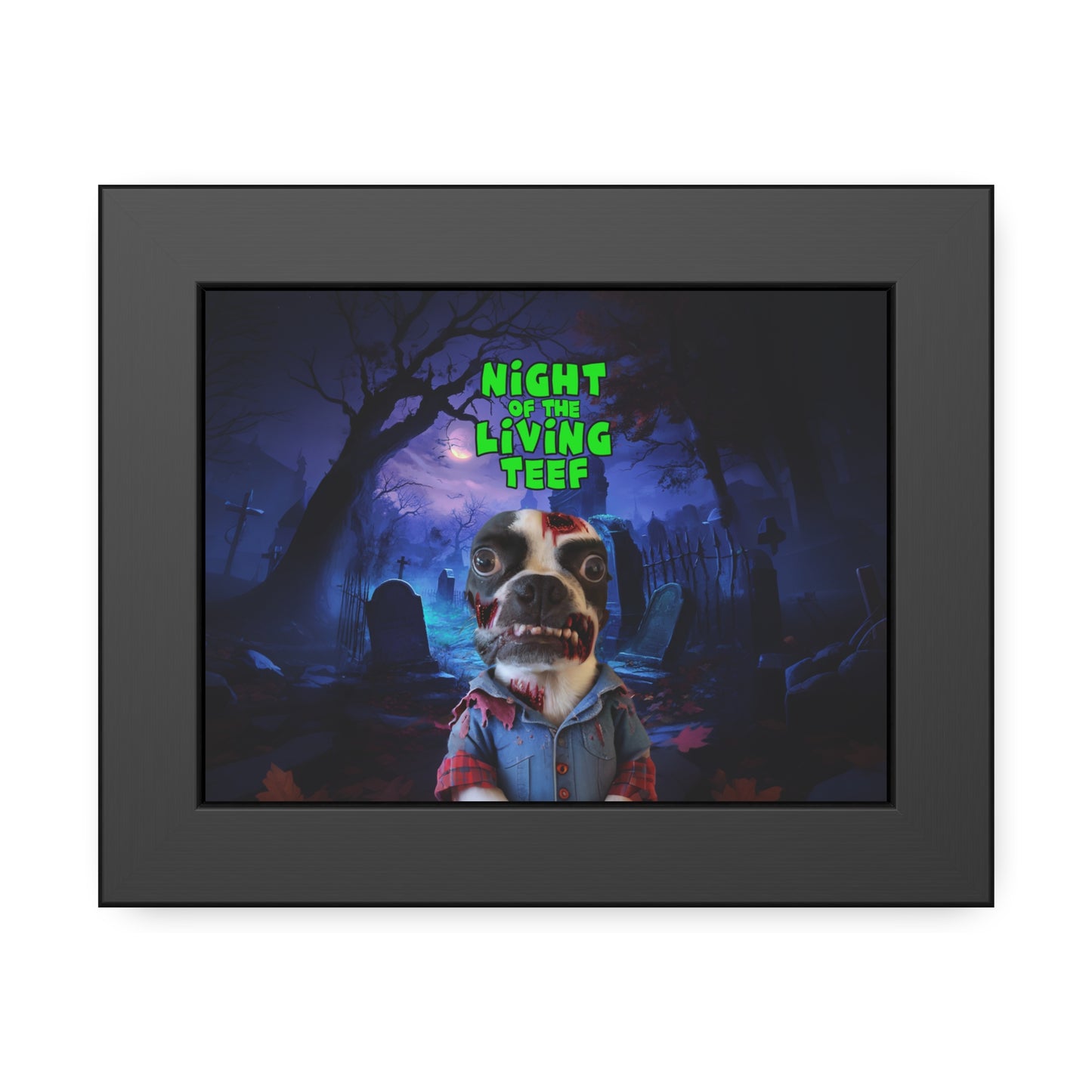 Night of the Living Teef Framed Poster: Zombie Vignettes
