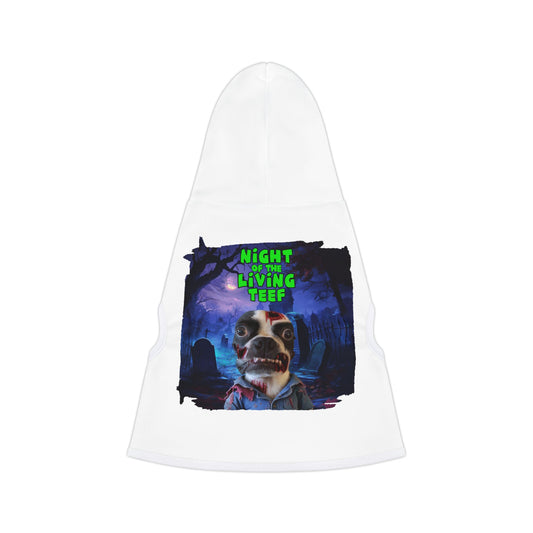 Night of the Living Teef Pet Hoodie: Zombie Companion Comfort