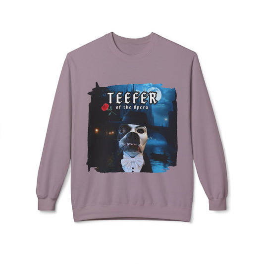 Teefer of the Opera Crewneck Sweatshirt: Theatrical Comfort