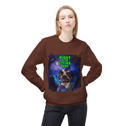 Night of the Living Teef Crewneck Sweatshirt: Zombie Comfort