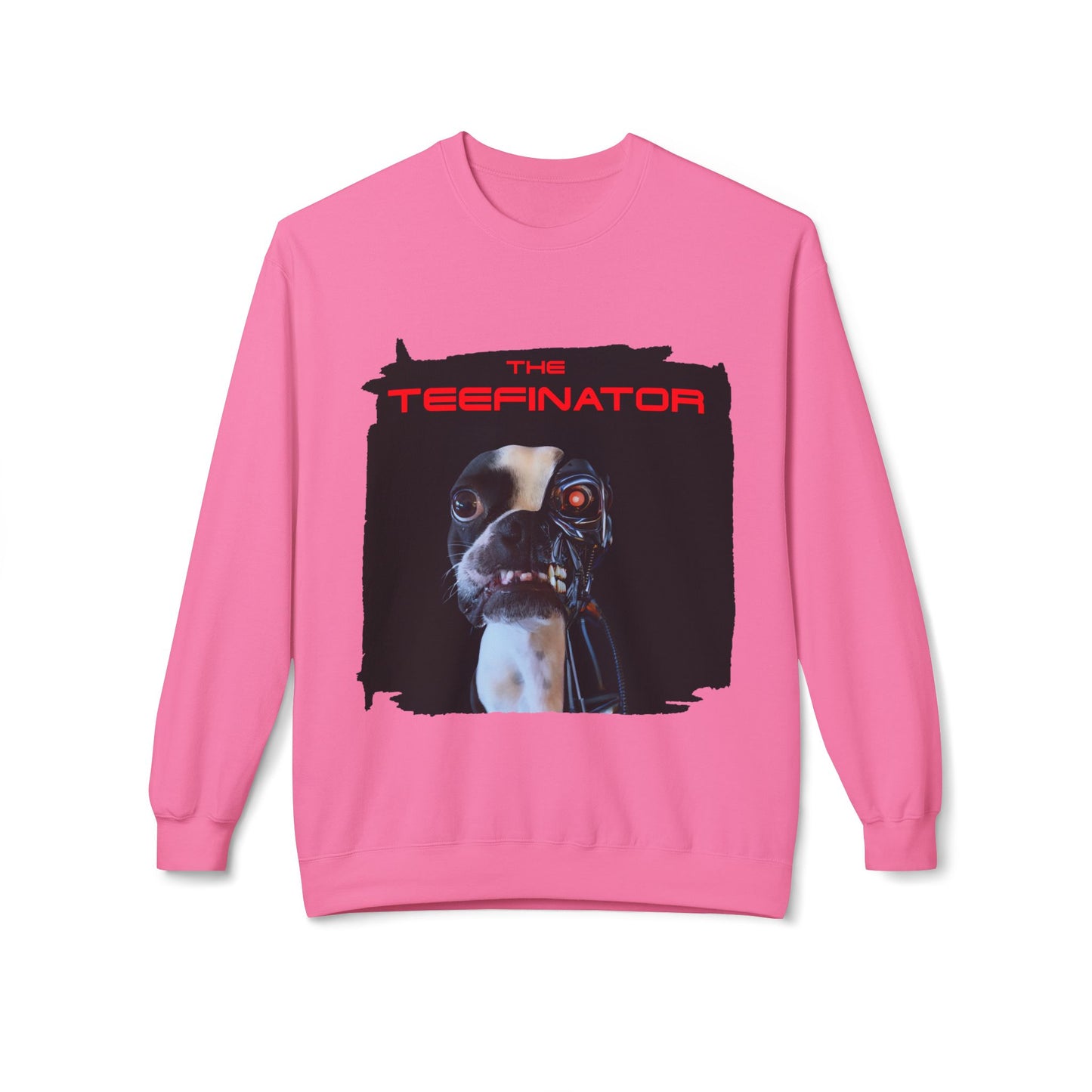 The Teefinator Crewneck Sweatshirt: Cybernetic Comfort