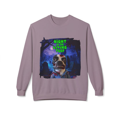 Night of the Living Teef Crewneck Sweatshirt: Zombie Comfort