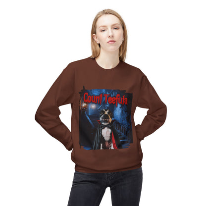 Count Teefula Crewneck Sweatshirt: Gothic Coziness