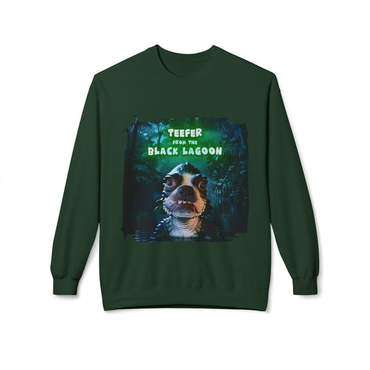 Teefer from the Black Lagoon Crewneck Sweatshirt: Lagoon Depths Comfort