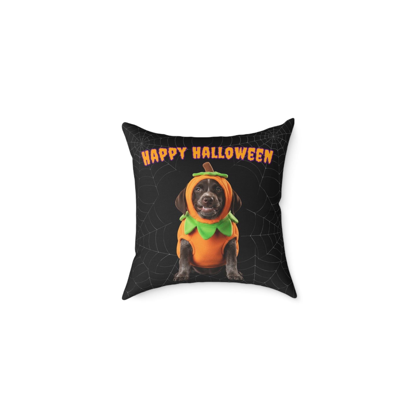 German Shorthaired Pointer Happy Halloween Pillow