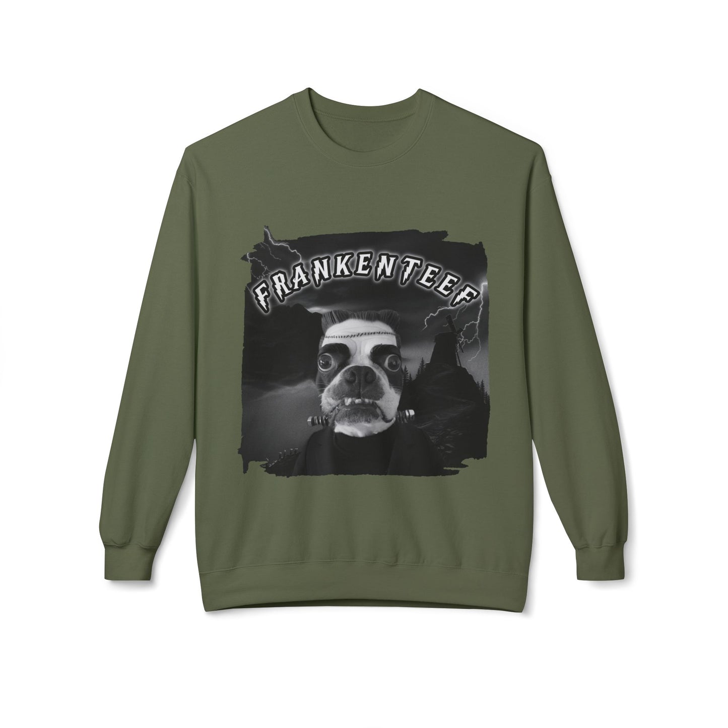 Frankenteef Crewneck Sweatshirt: Monster's Embrace