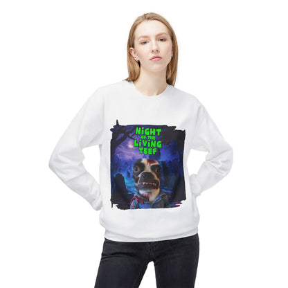 Night of the Living Teef Crewneck Sweatshirt: Zombie Comfort