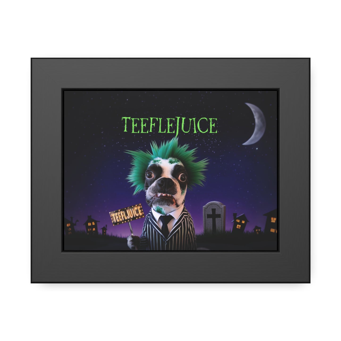 Teeflejuice Framed Poster: Eerie Elegance