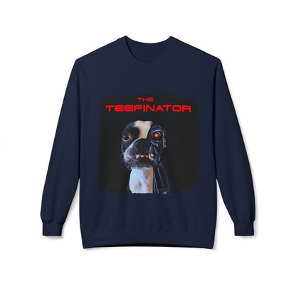The Teefinator Crewneck Sweatshirt: Cybernetic Comfort