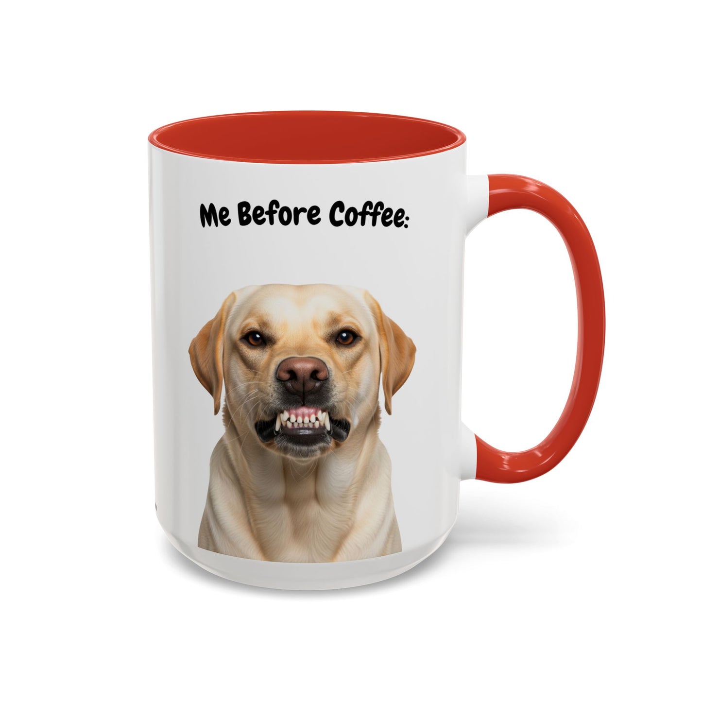 Funny Labrador Retriever Coffee Mug – Me Before Coffee / Me After Coffee – Cute Lab Teeth Design – Teefers Original