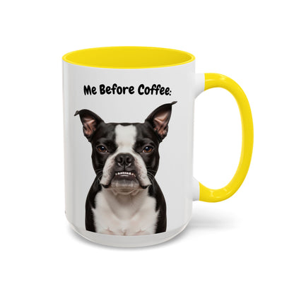 Boston Terrier Before & After Coffee Mug