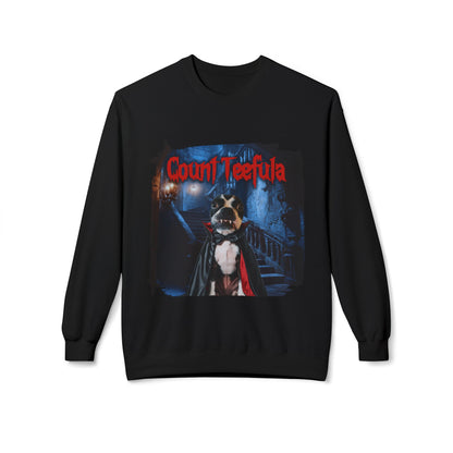 Count Teefula Crewneck Sweatshirt: Gothic Coziness