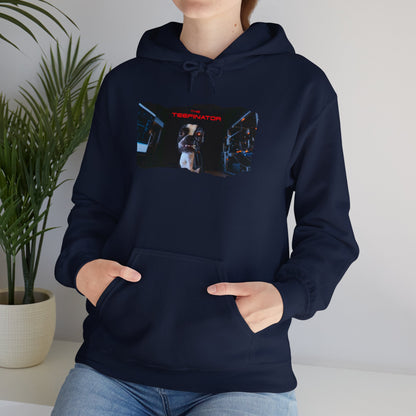 The Teefinator Unisex Pullover Hoodie: Cybernetic Comfort