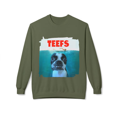 Teefs Crewneck Sweatshirt: Ocean Predator Comfort