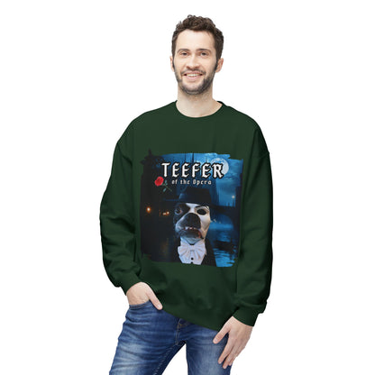 Teefer of the Opera Crewneck Sweatshirt: Theatrical Comfort