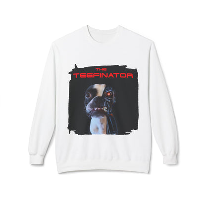 The Teefinator Crewneck Sweatshirt: Cybernetic Comfort