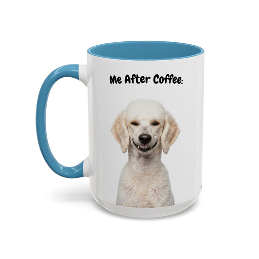 Funny Poodle Coffee Mug – Me Before Coffee / Me After Coffee – Cute Poodle Teeth Design – Teefers Original
