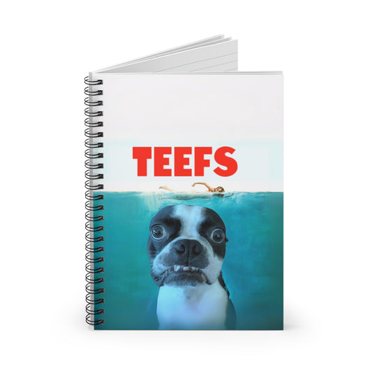 Teefs Notebook: Shark Tales Scribbler