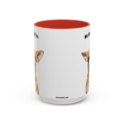 Funny Chihuahua Coffee Mug – Me Before Coffee / Me After Coffee – Cute Chihuahua Teeth Design – Teefers Original