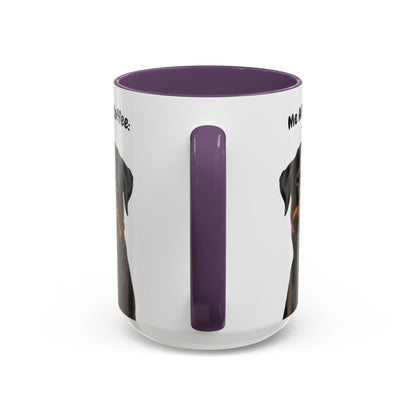 Funny Rottweiler Coffee Mug – Me Before Coffee / Me After Coffee – Cute Rottie Teeth Design – Teefers Original
