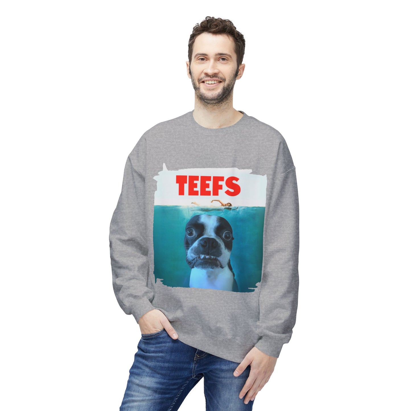 Teefs Crewneck Sweatshirt: Ocean Predator Comfort