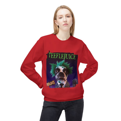 Teeflejuice Crewneck Sweatshirt: Spooky Spectacle Comfort