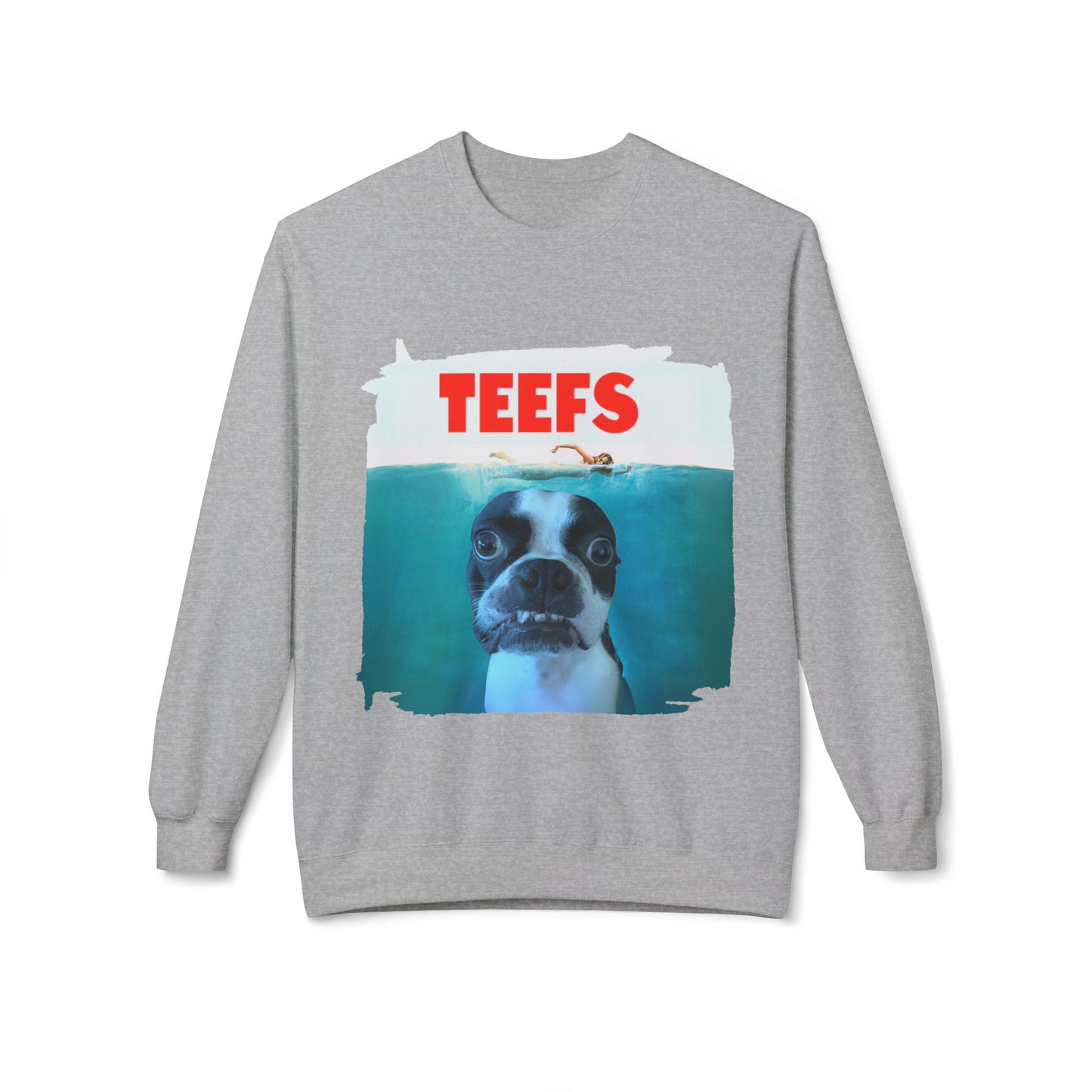 Teefs Crewneck Sweatshirt: Ocean Predator Comfort