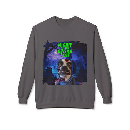 Night of the Living Teef Crewneck Sweatshirt: Zombie Comfort
