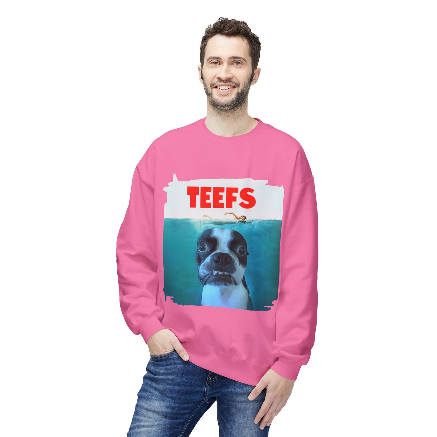 Teefs Crewneck Sweatshirt: Ocean Predator Comfort