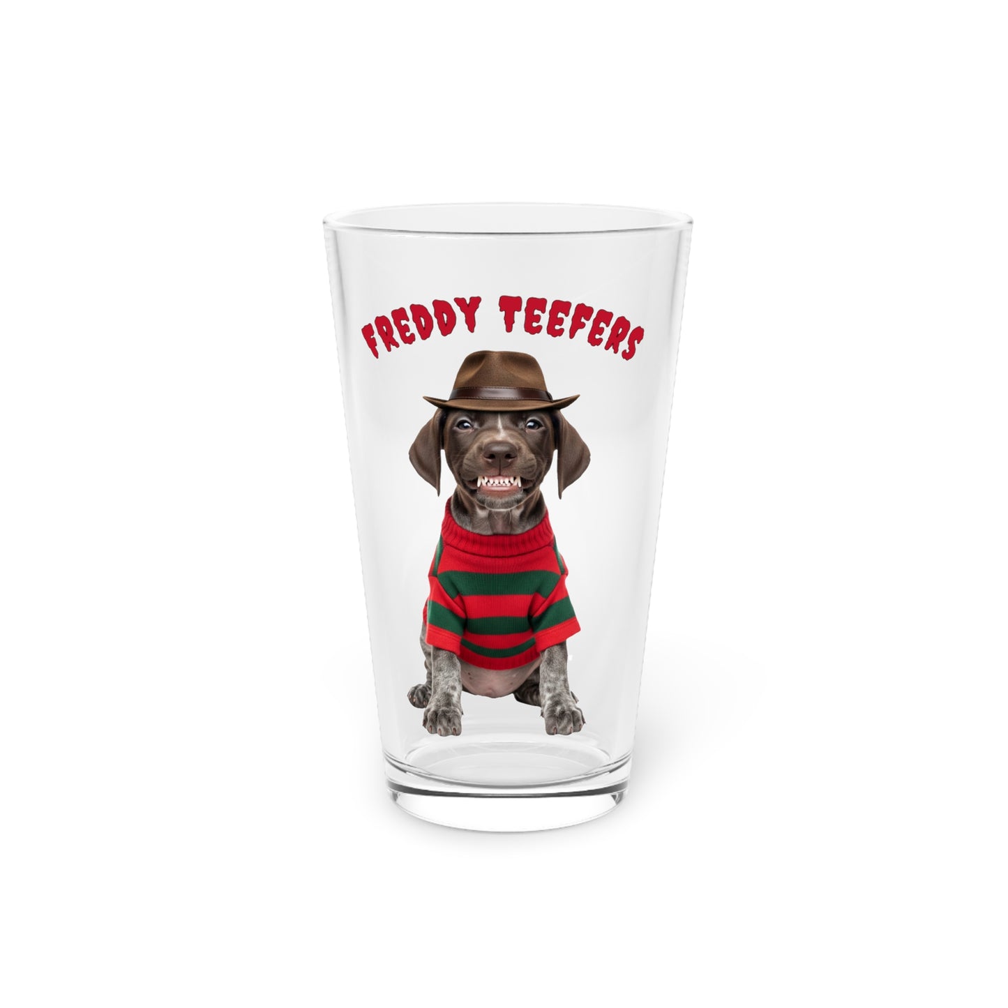 German Shorthaired Pointer Halloween Pint Glass – Freddy Teefers