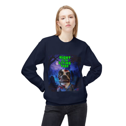 Night of the Living Teef Crewneck Sweatshirt: Zombie Comfort