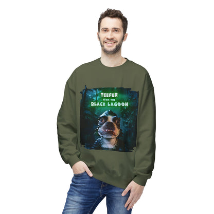 Teefer from the Black Lagoon Crewneck Sweatshirt: Lagoon Depths Comfort