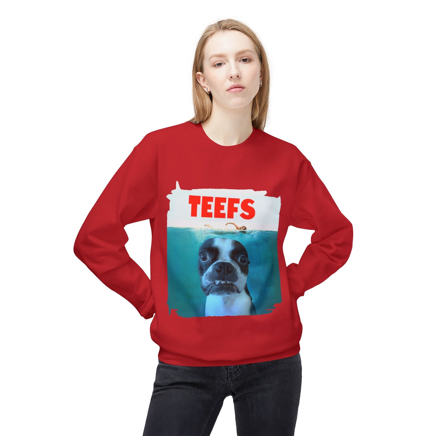 Teefs Crewneck Sweatshirt: Ocean Predator Comfort