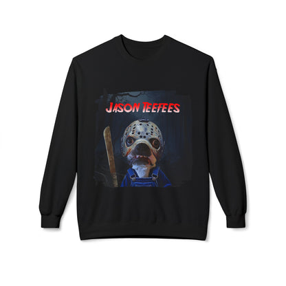 Jason Teefees Crewneck Sweatshirt: Campsite Horror Comfort