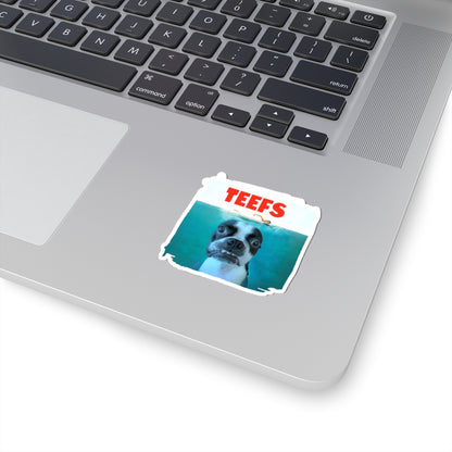 Teefs Sticker: Shark Infested Fun