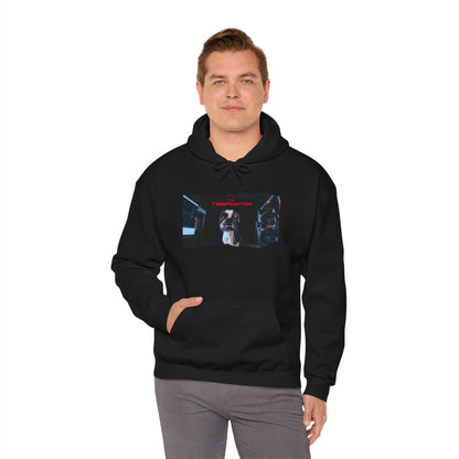 The Teefinator Unisex Pullover Hoodie: Cybernetic Comfort
