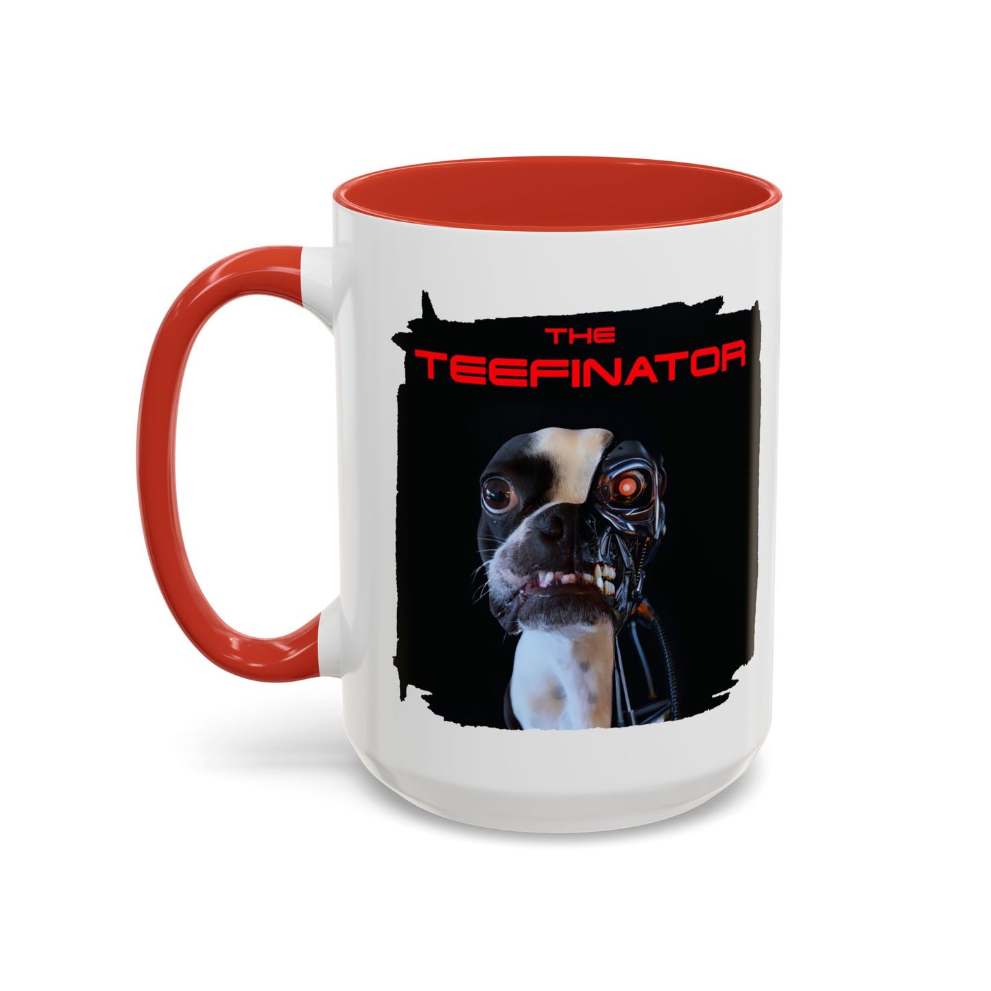 The Teefinator Accent Mug: Sip with Strength
