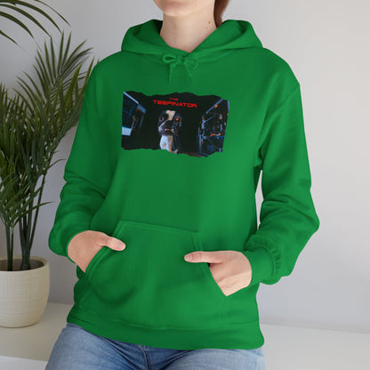 The Teefinator Unisex Pullover Hoodie: Cybernetic Comfort