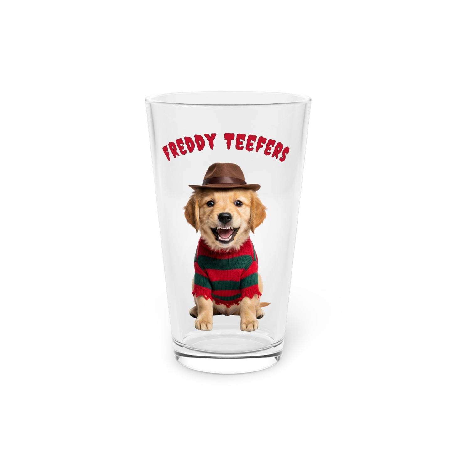 Golden Retriever Halloween Pint Glass – Freddy Teefers