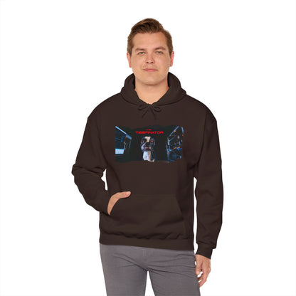 The Teefinator Unisex Pullover Hoodie: Cybernetic Comfort