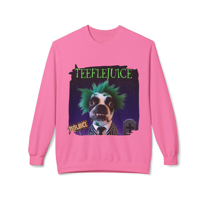 Teeflejuice Crewneck Sweatshirt: Spooky Spectacle Comfort