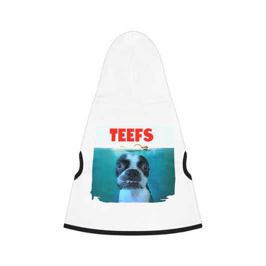 Teefs Pet Hoodie: Snuggly Sea Monster Style