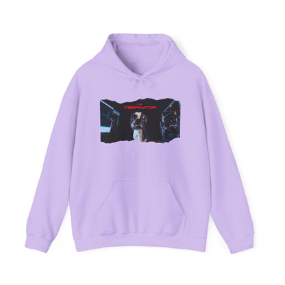 The Teefinator Unisex Pullover Hoodie: Cybernetic Comfort