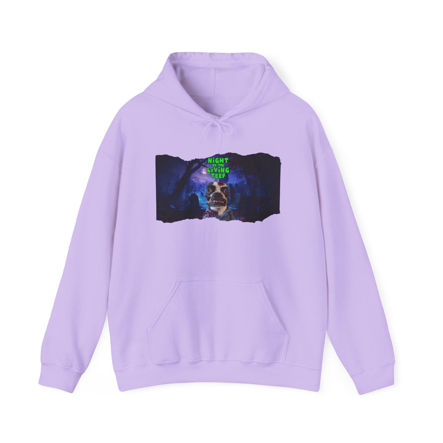Night of the Living Teef Unisex Pullover Hoodie: Cozy Zombie Comfort