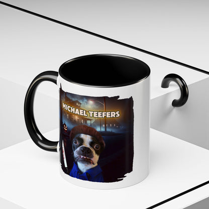 Michael Teefers Accent Mug – Brew with a Slasher Twist