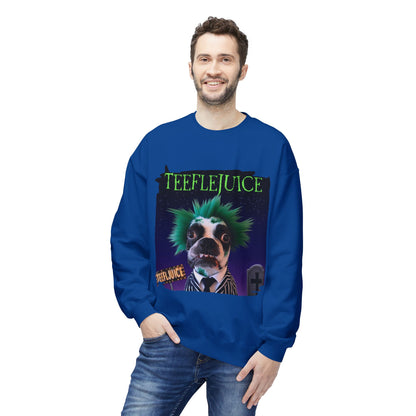 Teeflejuice Crewneck Sweatshirt: Spooky Spectacle Comfort