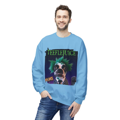 Teeflejuice Crewneck Sweatshirt: Spooky Spectacle Comfort