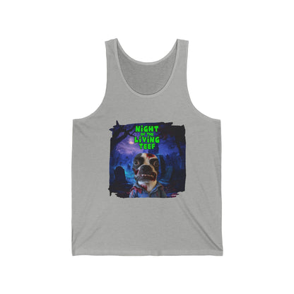 Night of the Living Teef Unisex Tank Top: Zombie Chill